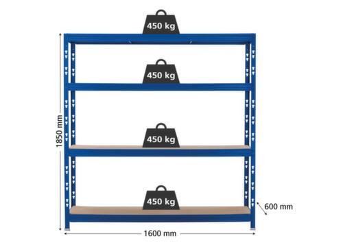 UDOBÄR Rayonnages pour fortes charges, hauteur x largeur x profondeur 1850 x 1600 x 600 mm, 4 tablettes