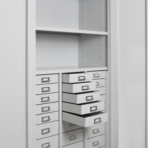 Armoire à tiroirs, 27 tiroir(s), RAL7035 gris clair/RAL7035 gris clair