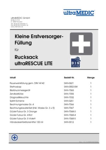 ultraMEDIC Sac à dos de sauvetage ultraRESCUE LITE FR, calage selon DIN 14142