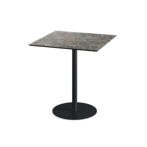 VEBA Table de bistro Essentials Urban, largeur x profondeur 700 x 700 mm, panneau Galaxy Marble