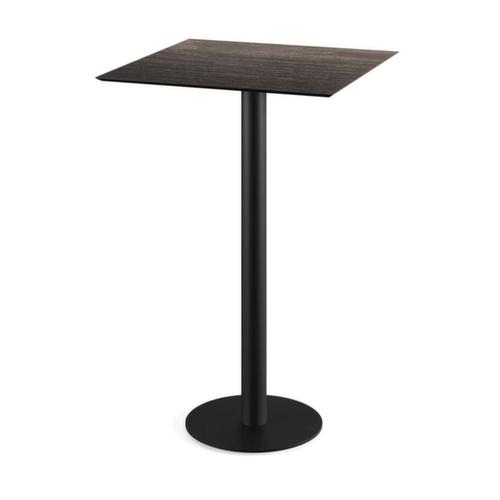 VEBA Table haute Essentials Urban, largeur x profondeur 700 x 700 mm, panneau bois délavé