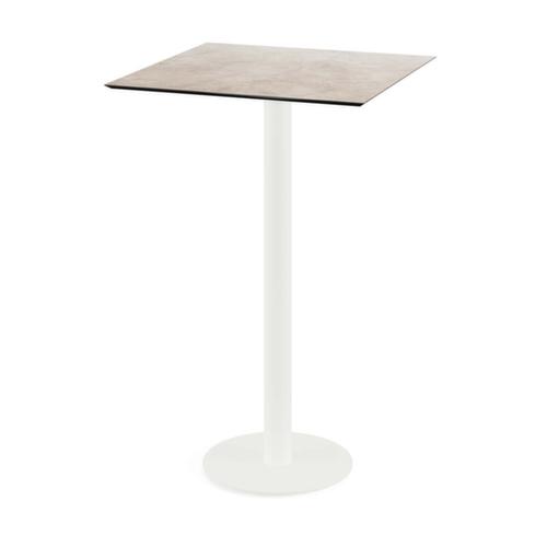 VEBA Table haute Essentials Urban, largeur x profondeur 700 x 700 mm, panneau Moonstone