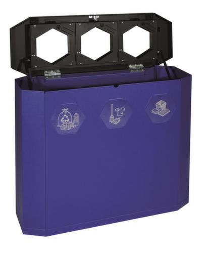 stumpf Station de collecte de matières recyclables mobile S Sixco 3 »smart«, 3 x 45 l