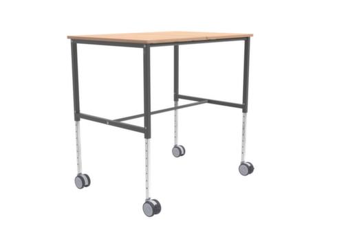 Kongamek Chariot de table réglable en hauteur 800x1140 mm, force 200 kg, 1 plateaux