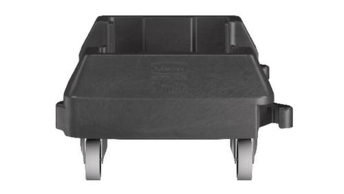 Rubbermaid Chariot roulant SlimJim pour collecteur de recyclage, pour 60 - 87 l bacs, polyéthylène noir