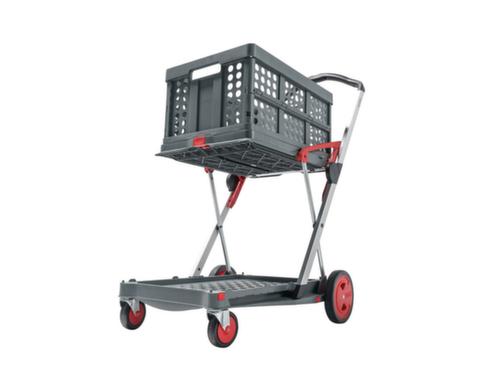 Mobile pliable CLAX, y compris boîte pliante, force 60 kg, 2 plateaux