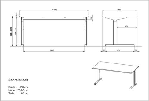 Bureau à hauteur réglable GW-PROFI 2.0