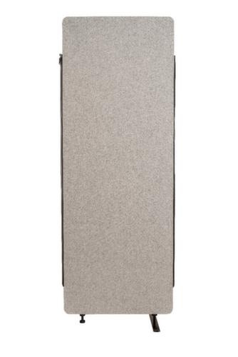 cloison acoustique démontable RECLAIM élément d'extension, hauteur x largeur 1680 x 600 mm, paroi gris clair