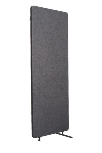 LUXOR cloison acoustique démontable RECLAIM élément d'extension, hauteur x largeur 1680 x 600 mm, paroi gris ardoise