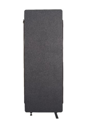 LUXOR cloison acoustique démontable RECLAIM élément d'extension, hauteur x largeur 1680 x 600 mm, paroi gris ardoise