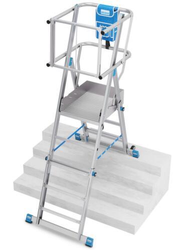 Krause escabeau grande hauteur télescopique STABILO® Professional SkyMatic avec échafaudage sur tout le pourtour