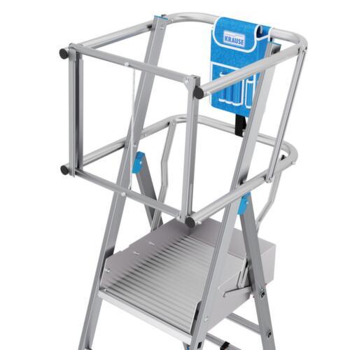 Krause escabeau grande hauteur télescopique STABILO® Professional SkyMatic avec échafaudage sur tout le pourtour