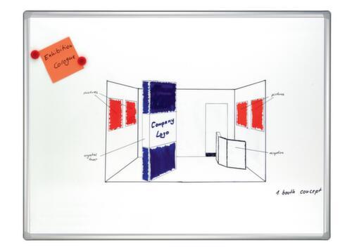 Franken tableau blanc pour glissière murale modulaire, hauteur x largeur 1200 x 1800 mm