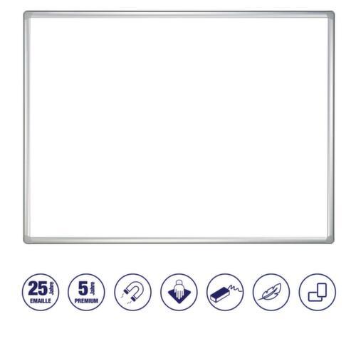 Franken tableau blanc pour glissière murale modulaire, hauteur x largeur 1200 x 1800 mm