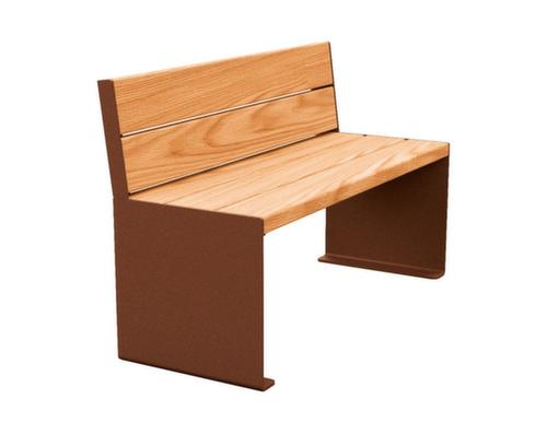 Banc Kube avec piètement à panneaux