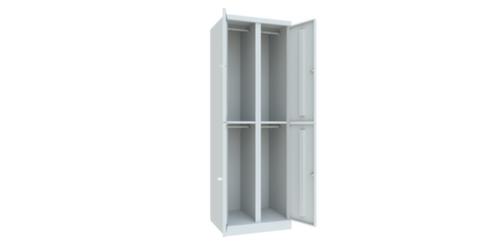 PAVOY Armoire à compartiments à deux niveaux Basis Plus avec 2x2 compartiments, largeur de compartiment 300 mm