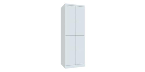 PAVOY Armoire à compartiments à deux niveaux Basis Plus avec 2x2 compartiments, largeur de compartiment 300 mm