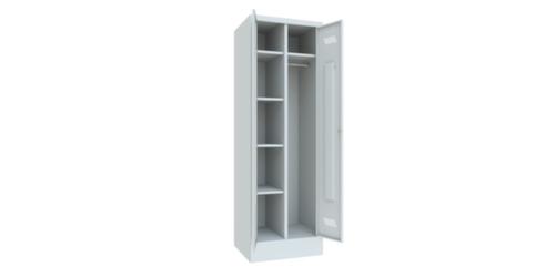 PAVOY Armoire à linge Basis RAL7035, largeur de compartiment 300 mm