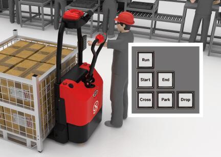 EP Transpalette Électrique Autopropulsé EXP15, 1500 kg force, polyuréthane/polyuréthane