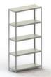 META Etagère à visser FIX, 5 tablettes, RAL7035 gris clair