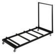 Chariot de transport pour 10 tables pliantes, acier noir