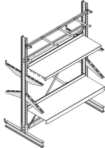 Fachboden für Kragarmregal, Breite x Tiefe 1045 x 600 mm