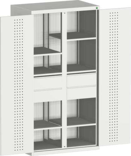 bott Lochplattenschrank cubio mit Mitteltrennwand, 4 Schublade(n)