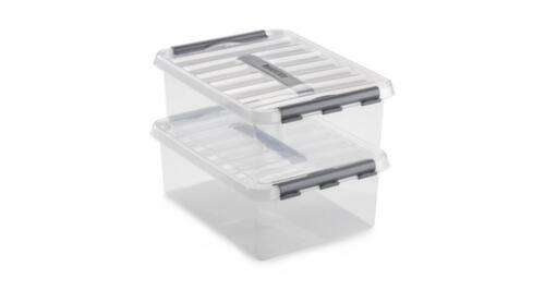 Aufbewahrungsbox ECO, transparent, Inhalt 0,4 l, Deckel