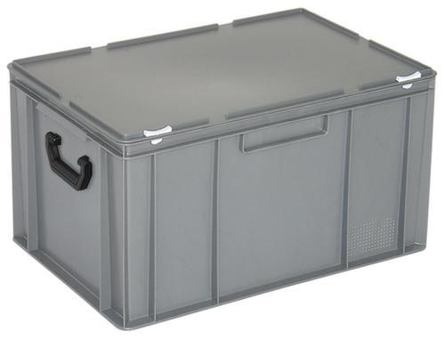 Mallette de rangement et de stockage norme européenne, gris, HxLxl 330x600x400 mm