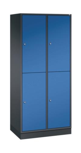 C+P Armoire vestiaire grand volume à deux niveaux Intro, largeur de compartiment 360 mm