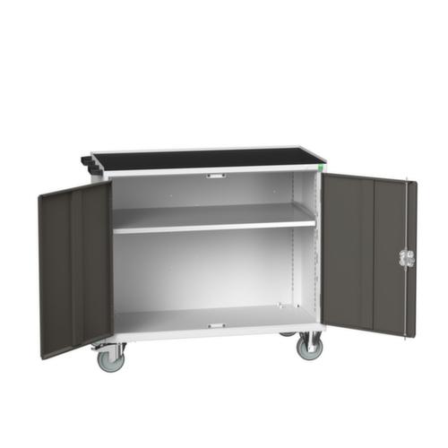 bott Établi mobile verso, 1 armoire, RAL7035 gris clair/RAL7016 gris anthracite