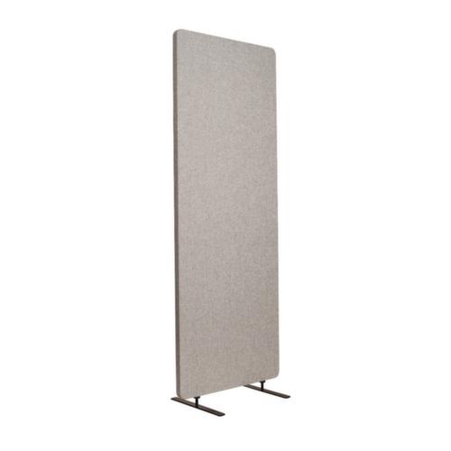 LUXOR Cloison de table insonorisante RECLAIM, hauteur x largeur 1680 x 600 mm, paroi gris clair