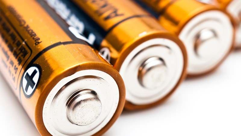 Mehrere Batterien als Symbol für das Batteriegesetz und die Entsorgung von Altbatterien